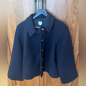 J. Crew Women's Dark Blue Pea Coat